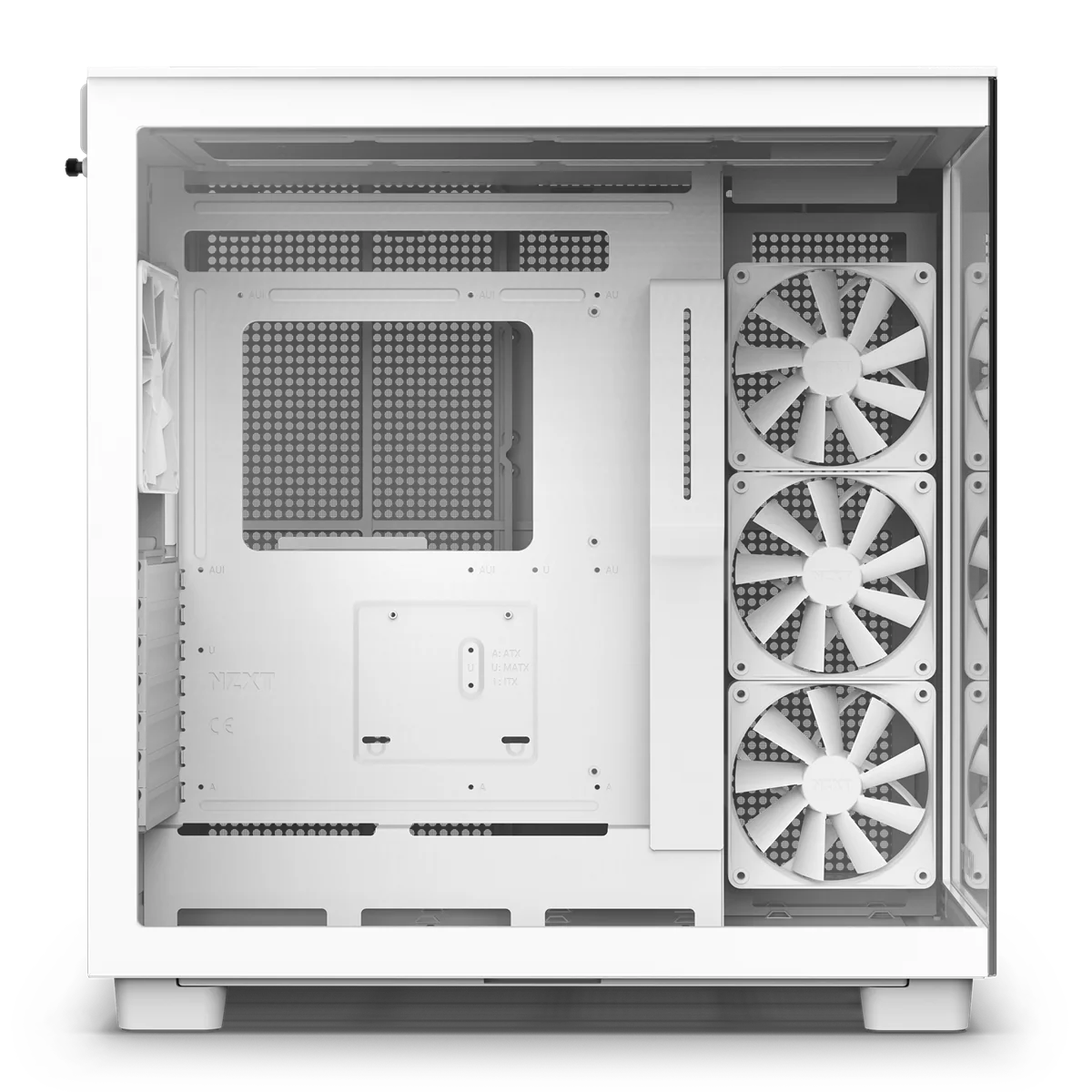 NZXT H9 Flow Weißes Zweikammer-Mid-Tower-Gehäuse