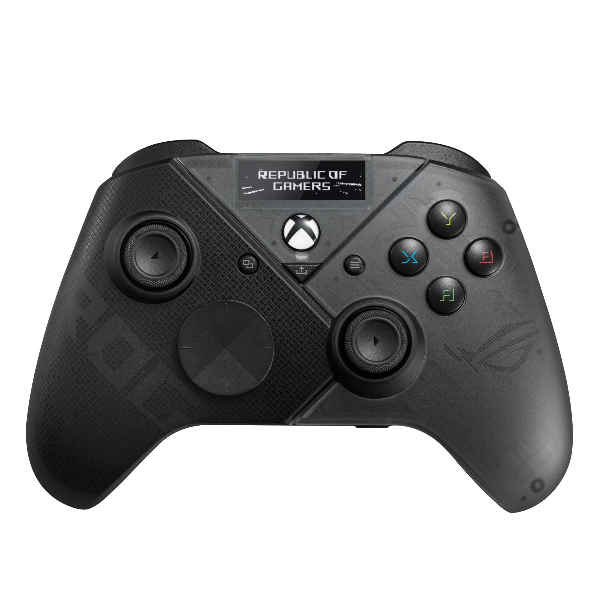 ASUS ROG Raikiri PRO (GD300X) PC Gamepad. Officially licences Xbox controller with OLED display