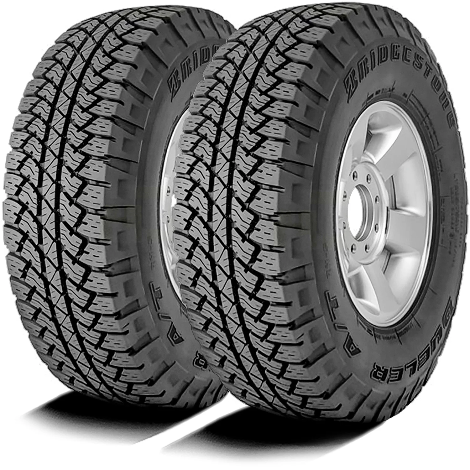 Set of 4 (FOUR) Bridgestone Dueler A/T RH-S 265/70R17 115S AT All Terrain Tires Fits: 2014-18 Chevrolet Silverado 1500 WT, 2010-21 GMC Sierra 1500 SLE