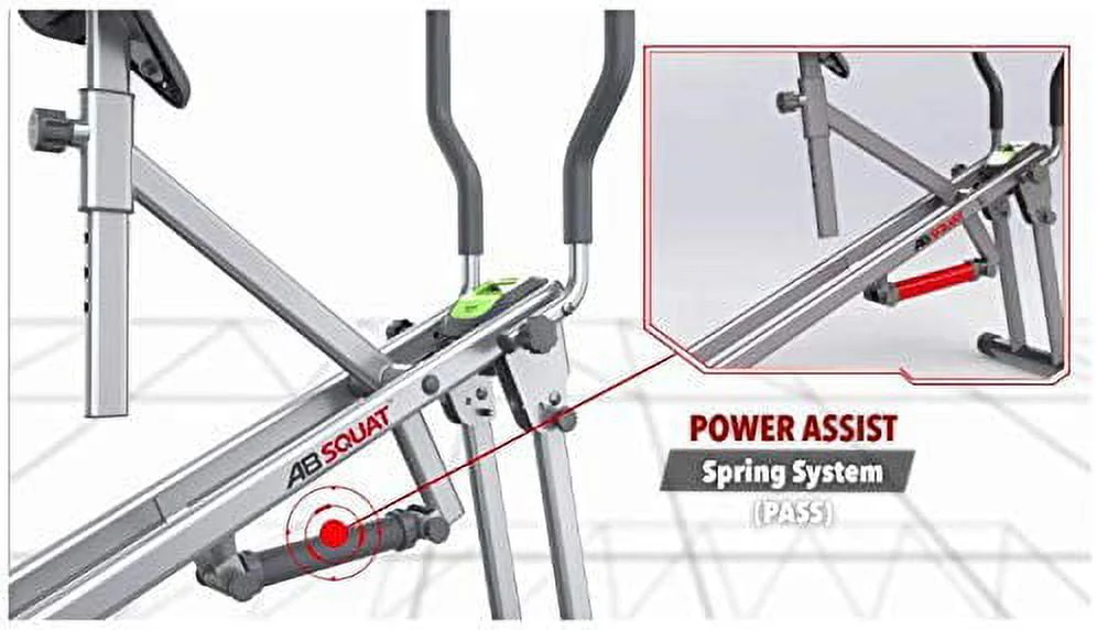 Star Uno Wellness Ab Squat Fitness Machine Home Workout Equipment, Silver