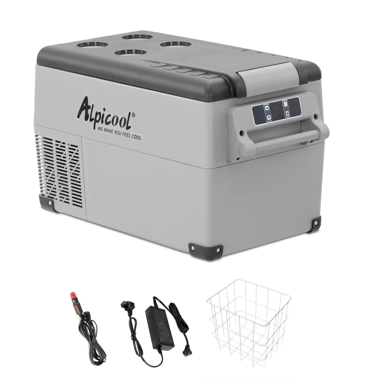 Alpicool CF55 Portable Refrigerator 12 Volt Car Freezer 58 Quart(55 Liter) Vehicle, Car, Truck, RV, Boat, Mini fridge freezer for Driving, Travel, Fishing, Outdoor -4��F to 68��F