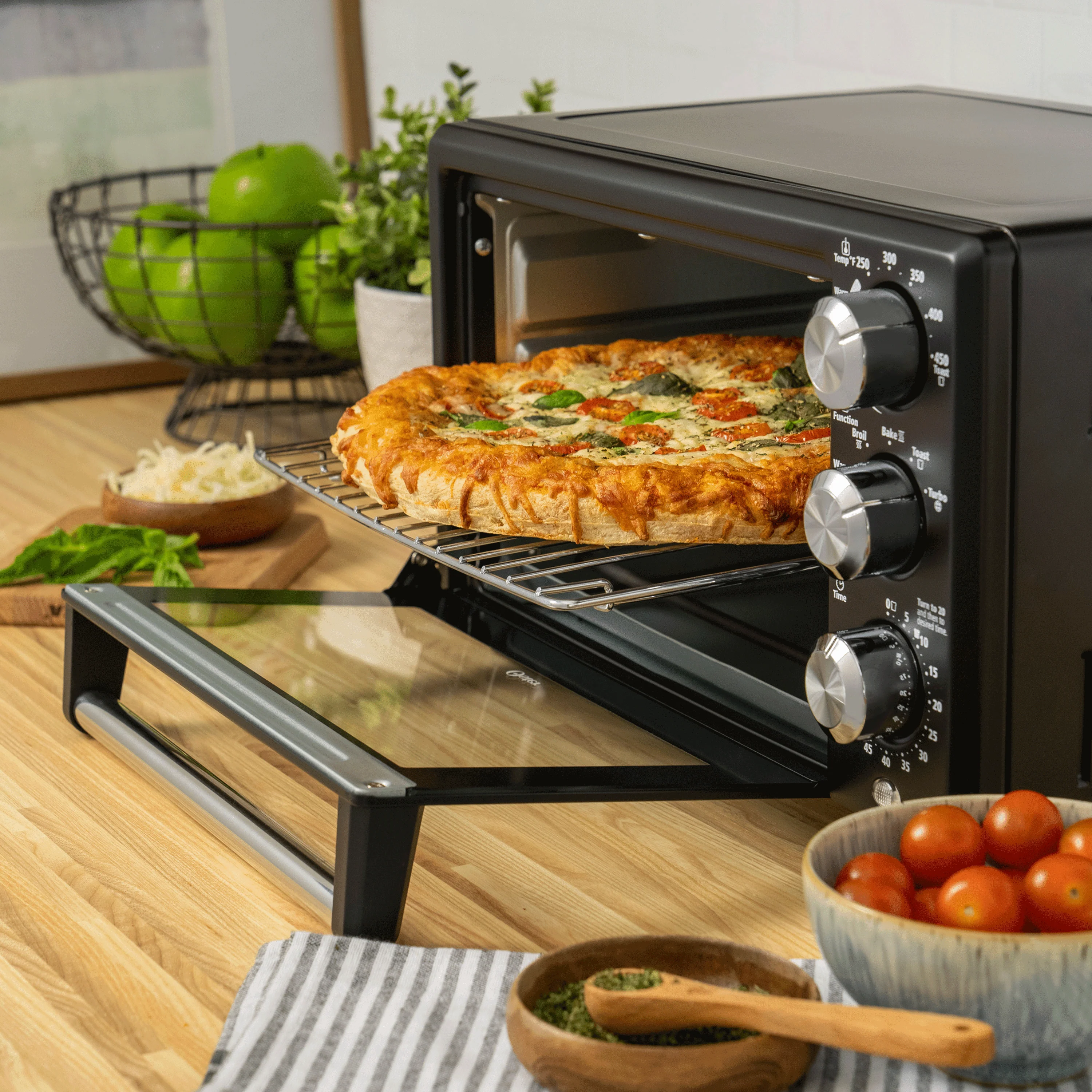 Oster® Convection 4-Slice Toaster Oven, Matte Black, Convection Oven and Countertop Oven