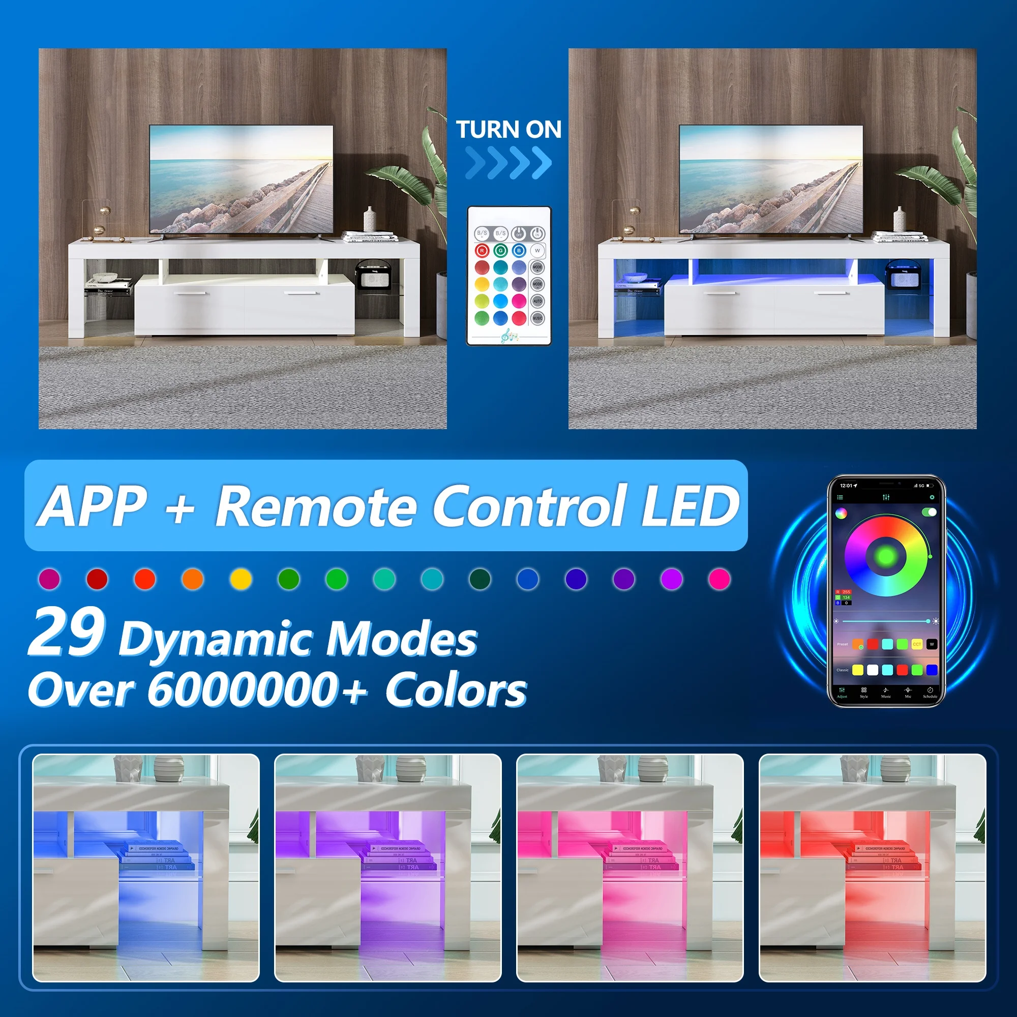 UHOMEPRO TV Stand for TV up to 70